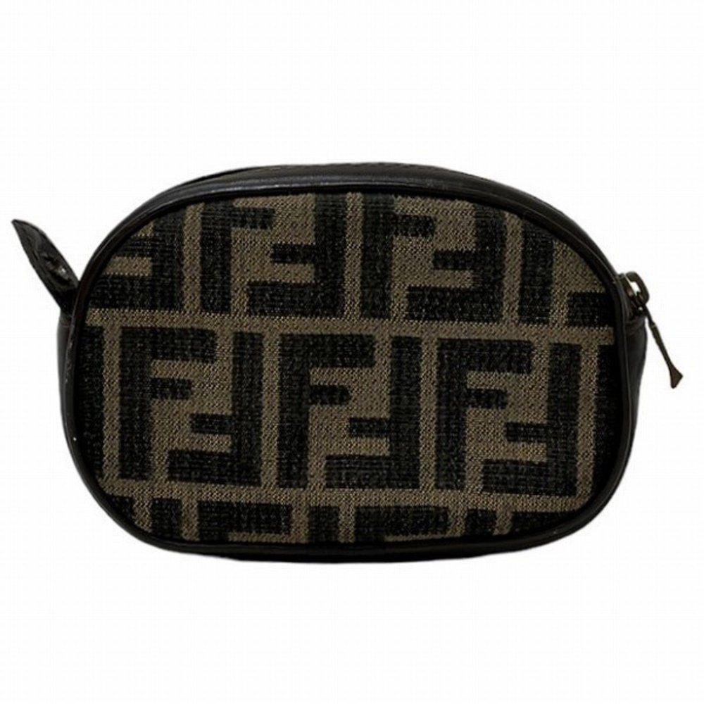 FENDI Zucca Cosmetic Pouch Brand Accessories Ladies Bag - Picture 2 of 9